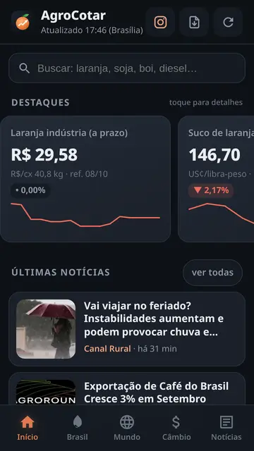 Tela inicial