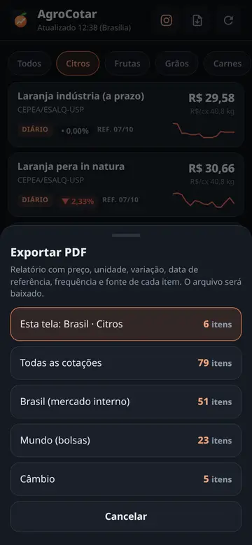 Exportar PDF